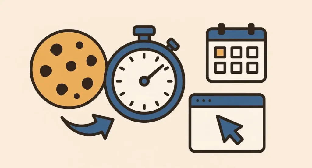 Cookie duration refers to the time period a tracking cookie remains active 