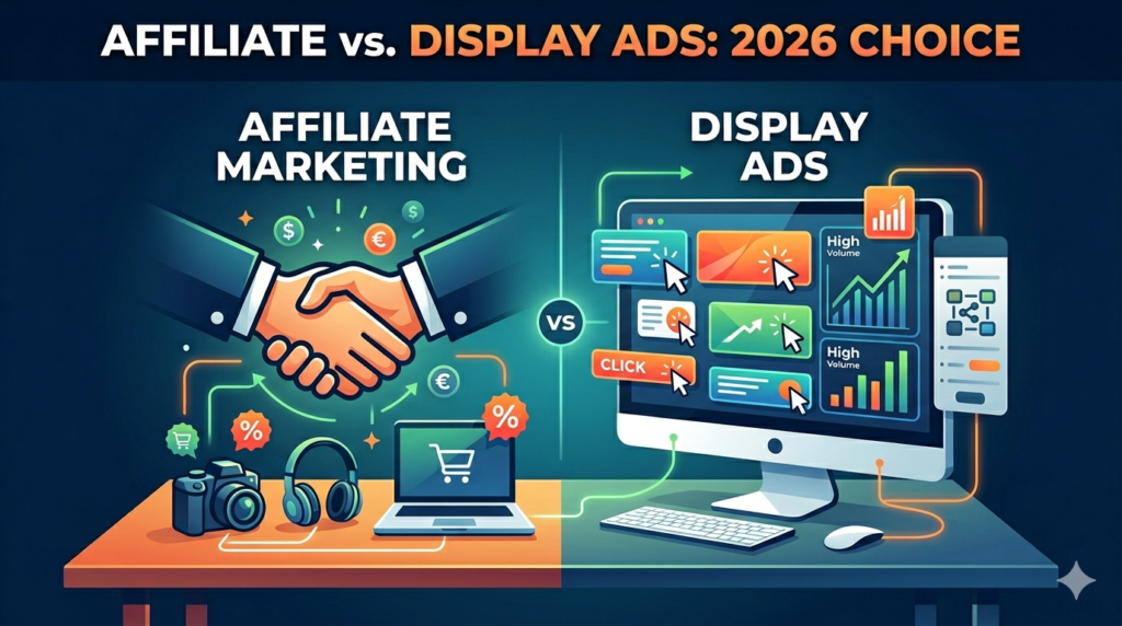 Affiliate Marketing vs. Display Ads: The Profitability Dilemma in 2026 AFFILIATE vs. DISPLAY ADS: 2026 CHOICE"