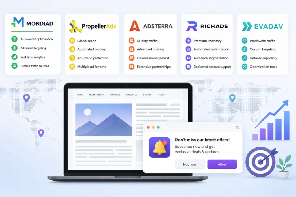 In-page Push Ad Network