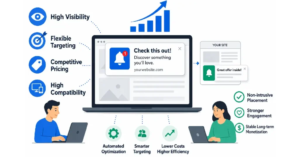 Reasons why In-Page Push continues to be very popular 